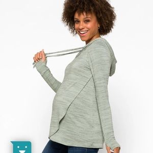 NWOT Ink Love & Peace maternity hoodie